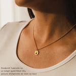 Charger l&#39;image dans la galerie, Pendentif Gabrielle - Or rempli (Gold-filled 14K) (reproduction d&#39;empreinte)
