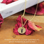 Charger l&#39;image dans la galerie, Pendentif Gabrielle - Or rempli (Gold-filled 14K) (reproduction d&#39;empreinte)
